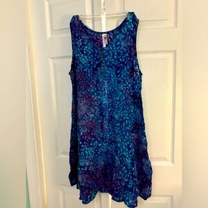 India Boutique Dress, One Size, blue/ pink